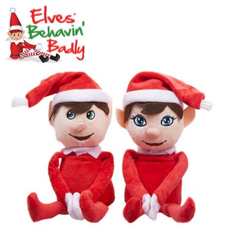 Elves Behavin Badly Elf Boy Girl 12 Red Naughty Christmas Fun Fred