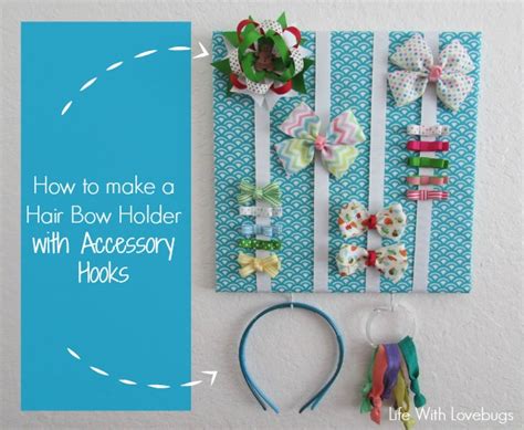 How To Make A Hair Bow Holder With Accessory Hooks Life With Lovebugs