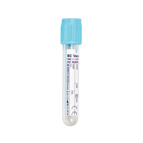 BD Vacutainer Citrate Plus Tube 2 7mL Light Blue X 100 MidMeds