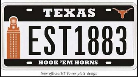 New University Of Texas License Plates Released Abc13 Houston
