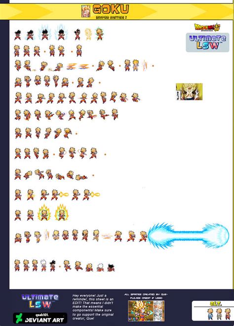 Super Saiyan 2 Goku Ultimate Lsw Sheet By Xbae12 On