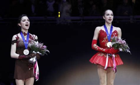 Russian Skater Evgenia Medvedeva Sets World Record Then Alina Zagitova
