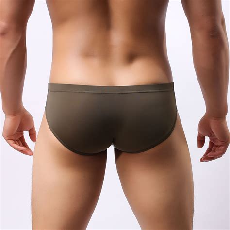 Men Sheer Hot Underwear Briefs Underpants Ebay