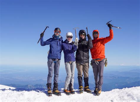 Summit On Mount Rainier Blackbird Mountain Guides