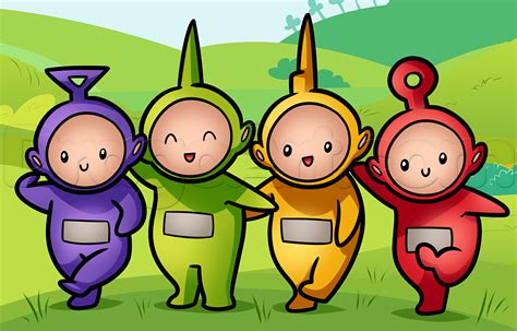 Draw Teletubbies Chibi Teletubbies Step By Step Pbs Characters