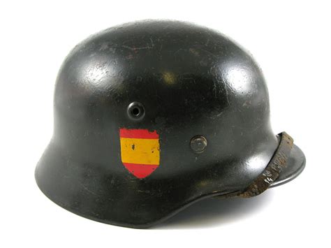 Wwii Spanish Blue Squadron Luftwaffe Helmet Parade Antiques Online