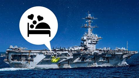 can 5 000 sailors be intimate inside the largest us aircraft carrier youtube