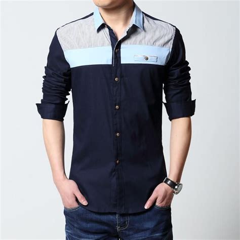 men fashion quality shirts slim fit white black item type shirts pattern type patchwork
