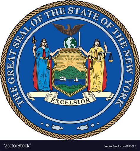 New York State Seal Royalty Free Vector Image Vectorstock
