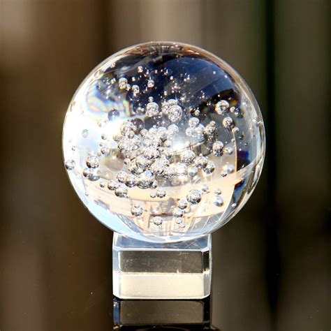 New 60mm Rare Clear Asian Quartz Crystal Ball Natural Raw Feng Shui