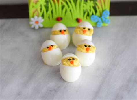 Easter Deviled Egg Chicks Recipe