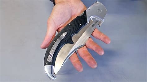 Biggest Folding Knife Ever Youtube