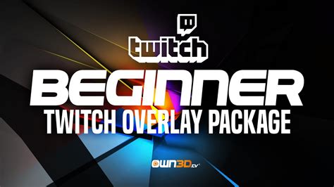 Beginners Twitch Overlay Pack Complete Package Start Your Stream