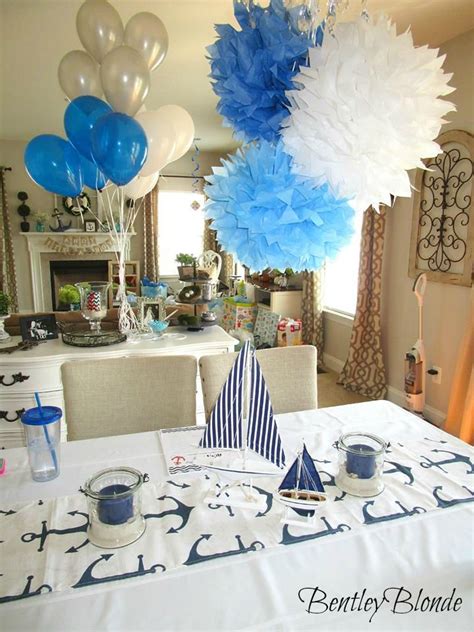 For example, you could write set sail for angie baby shower!. BentleyBlonde: My Nautical Baby Shower
