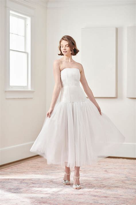 Simple And Chic Short White Civil Ceremony And Courthouse Wedding Dresses