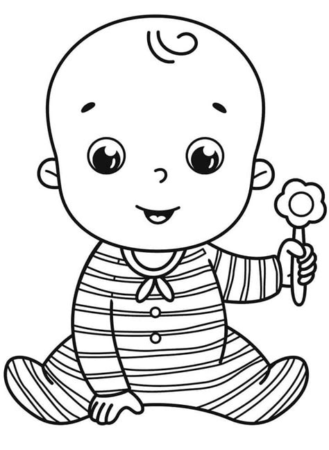 Desenhos De Bebê Sorrindo Para Colorir E Imprimir Colorironlinecom