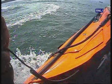 New Quay Rnli Inshore Lifeboat Tasked To An Out Of Control Boat Rnli