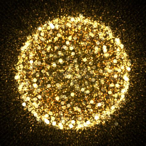 Gold Sparkle Glitter Explosion Background Stock Photo