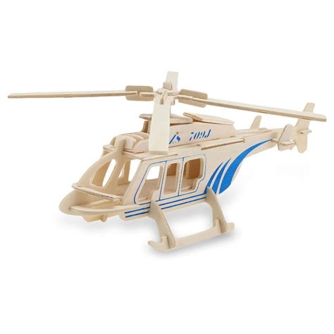 New 36 Piece Sealand Wp 122 Wooden 3d Aircraft Helicopter Model
