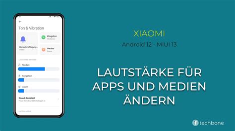 Lautstärke für Apps und Medien ändern Xiaomi Android 12 MIUI 13