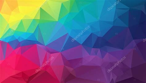 Rainbow Vector Low Poly Background Stock Vector By ©letsplayarts 106098212
