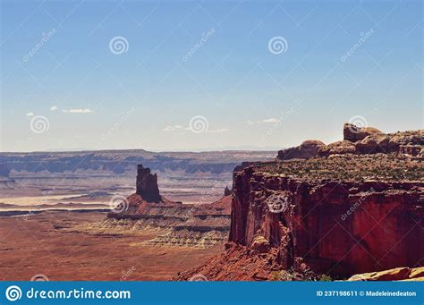 Canyonlands Nationalpark Vom Toten Park Des Staats Stockbild Bild Von