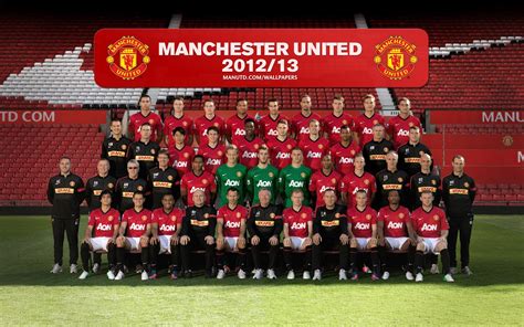 Манчестер юнайтед / manchester united. RENDINATION: MANCHESTER UNITED 2012-2013 TEAM PHOTO