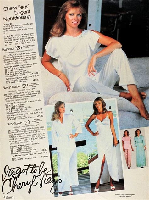 see cheryl tiegs clothing collection and swimwear at sears in the 80s click americana