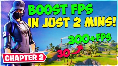 How To Increase Fps On Fortnite Chapter 2 Youtube