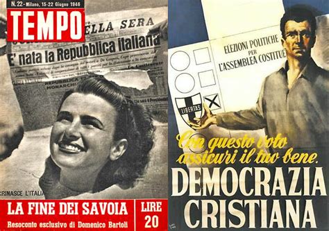 2 3 Giugno 1946 Repubblica E Democrazia Cristiana Per Litalia Itcosenza
