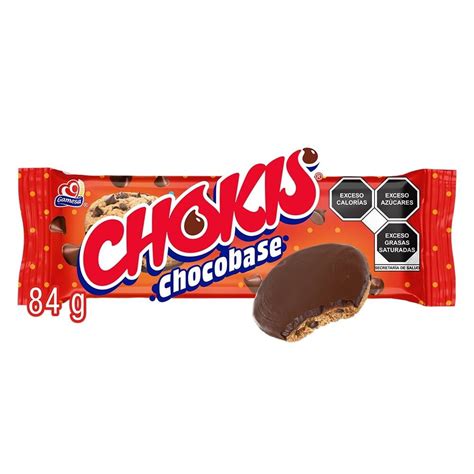 Galletas Gamesa Chokis Chocobase Con Chispas Sabor Chocolate 84 G Walmart