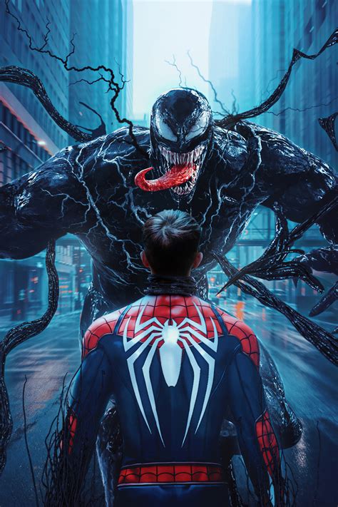 640x960 4k Spider Man Vs Venom Iphone 4 Iphone 4s Hd 4k Wallpapers