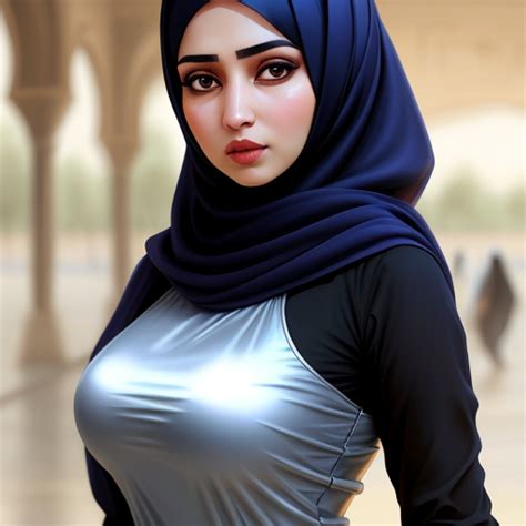 Ai Art Generator Aus Text Iraq Girl No Hijab Big Boobs Shinny Top Silky