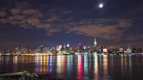 New York Night Sky Time Lapse 4k Youtube