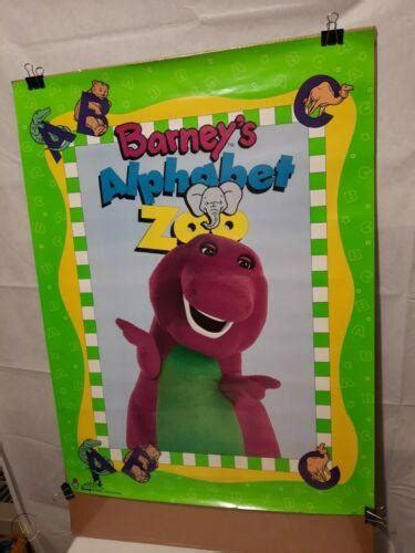 Barneys Alphabet Zoo Movie Poster 24 X 32 Has Crease As Shown See