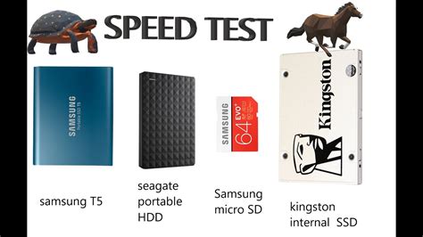 Speed Test External Ssd Vs Internal Ssd Vs External Hdd Vs Micro Sd