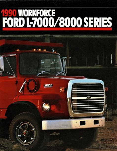 1990 Ford L 7000 L 8000 Series Truck Vintage Sales Brochure Ebay