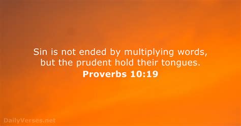 Proverbs 1019 Bible Verse Of The Day