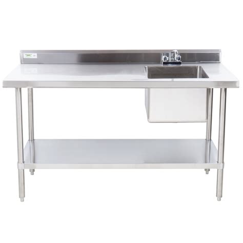 We all know how annoying the sound becomes when the sink material is not enough of good quality thus making too much noise when rinsing something under the tap. Sink on Right Regency 30" x 48" 16 Gauge Stainless Steel ...