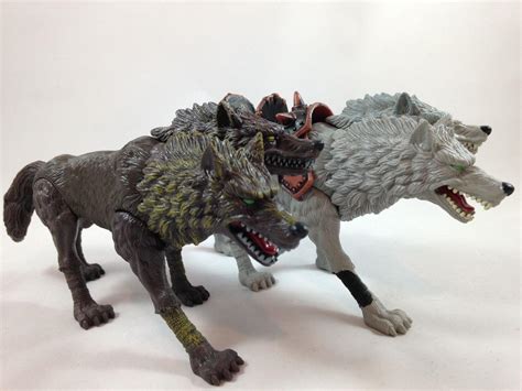 Chap Mei Toys Set Of 2 Two Headed Wolves 1 Saddle 2 Action Figures Orcs