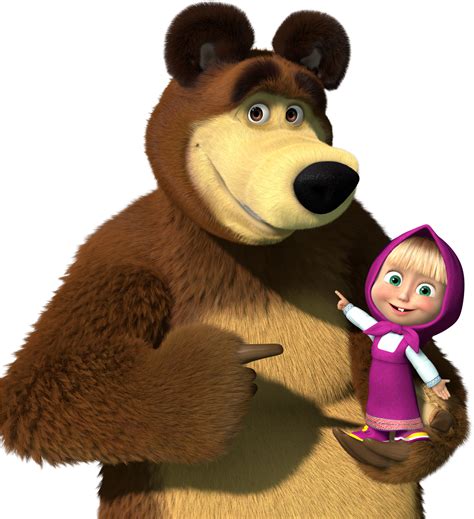 Masha And The Bear Png Free Hd Masha And The Bear Transparent Image