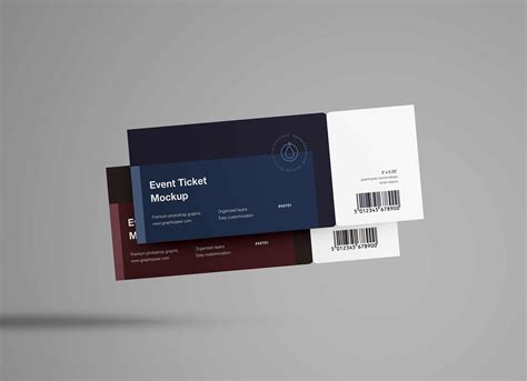 Download Tickets Mockup Download in PSD Format for Free - DesignHooks