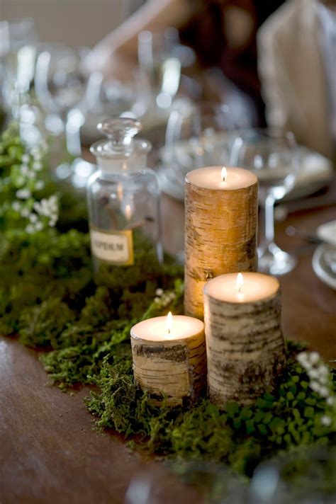 Spring table centerpieces can celebrate new flowers and fresh grass with a bouquet of flowers in the middle of the. Pin by Beth Olson on Parties | Woodland wedding ...