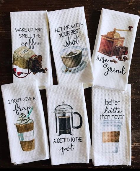 Check spelling or type a new query. Coffee Lover Gift Funny Kitchen Towels Coffee Decor | Etsy ...