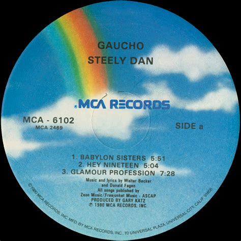 Steely Dan Gaucho Vinyl Album