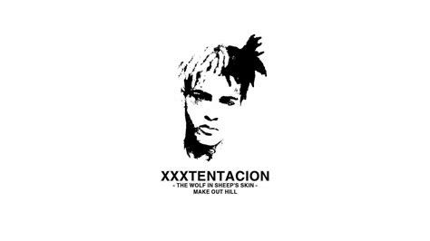 Xxxtentacion With White And Black Hair In White Background Hd