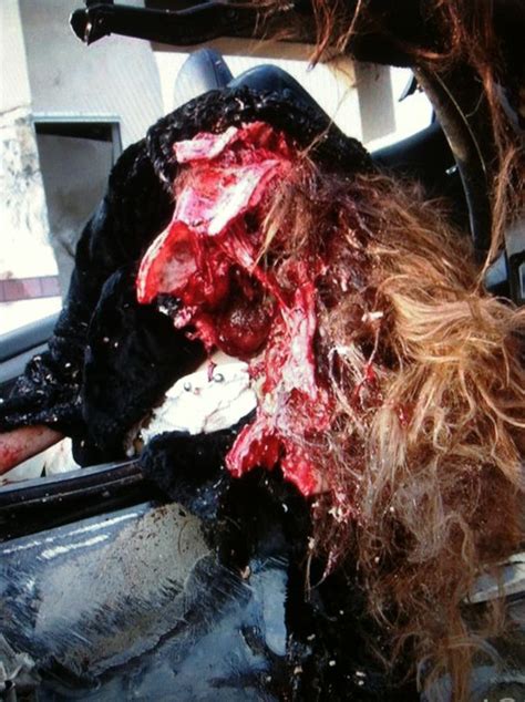 The photos are apparently investigative photos that were somehow leaked out over 1,600 websites eventually posted pictures of the gruesome pictures of nikki catsouras as they 'viraled' out of control. Nikki Catsouras Accident Scene Photos