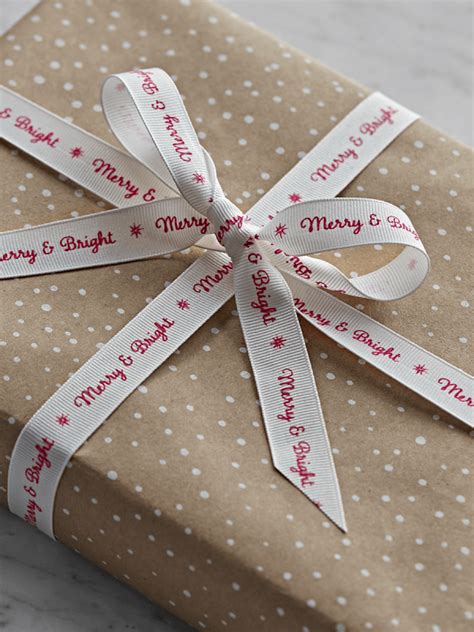 New Merry And Bright Ribbon Wrap Ribbon And Tags Christmas Luxury