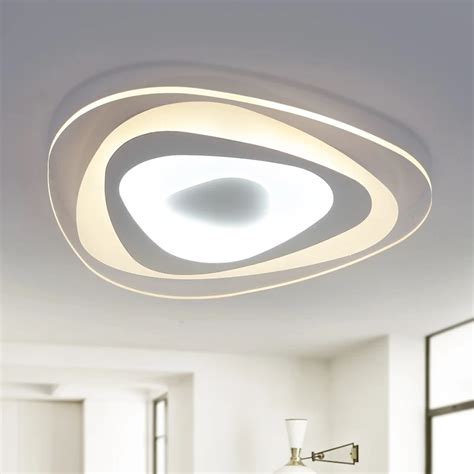 Ultrathin Surface Mounted Triangle Modern Led Ceiling Lights Lamp For