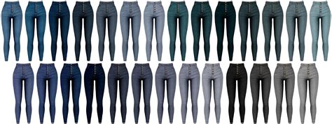 Sims 4 Cc Button Up Skinny Jeans